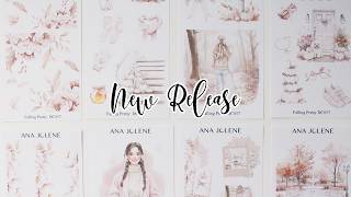 New Release | Falling Pretty | Hobonichi Weeks Cousin Vertical Journaling Deco