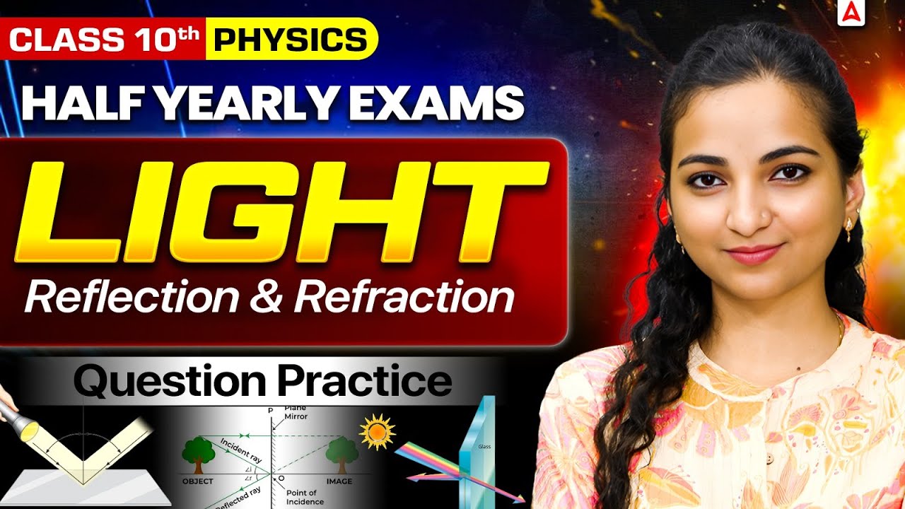 Class 10 Physics Chapter 1 | Light Reflection & Refraction | Half ...