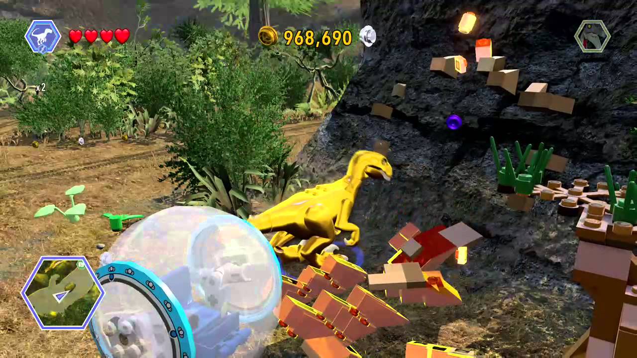 lego jurassic world red brick locations