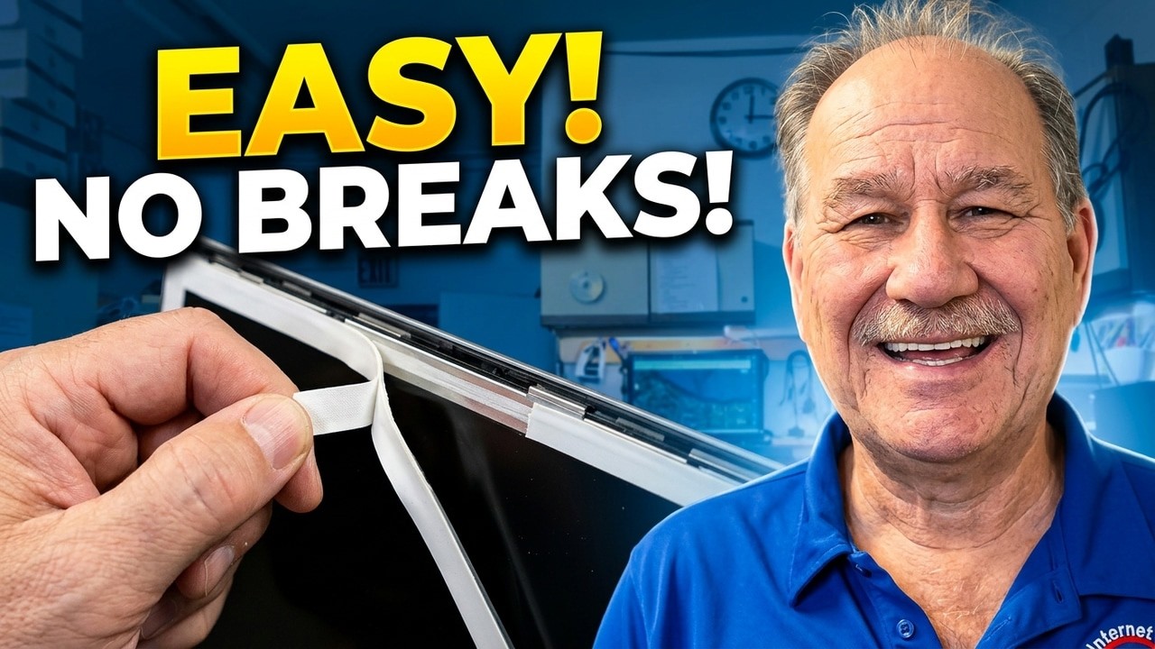 How To Fix Removable Laptop LCD Removal Using Adhesive Tabs. Do This Carefully - YouTube