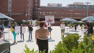 Students at local universities walk out in protest of DC federal surge