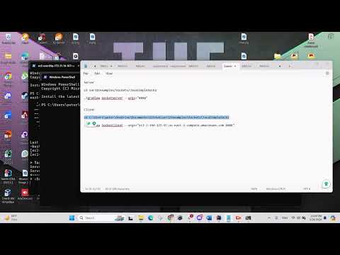 JavaSimpleSock2 Example: AWS Server and Local Client Connection