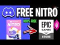 How To Claim DISCORD NITRO Free on EPIC GAMES STORE😱🔥|| Get DISCORD NITRO For FREE