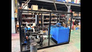 Diesel Hydraulic Power Pack Operation Video