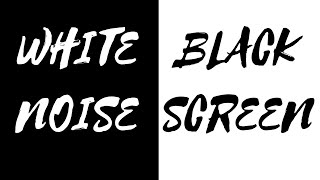 Black Screen White Noise | Mask Outside Noise, Enhance Focus | 10 Hours