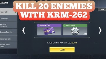 Kill 20 enemies with krm-262 | Frenzy killer | Call Of Duty Mobile