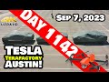 CYBERTRUCKS BACK IN PROD AT GIGA TEXAS? - Tesla Gigafactory Austin 4K  Day 1142 - 9/7/23 - Tesla TX