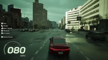 Car Crash In Matrix Awakens (Unreal Engine 5 Tech Demo ) 1080p Gameplay