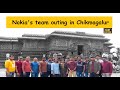 Nokias team outing in chikmagalur  good earth homestay  jhari waterfalls  hikes  belur temple