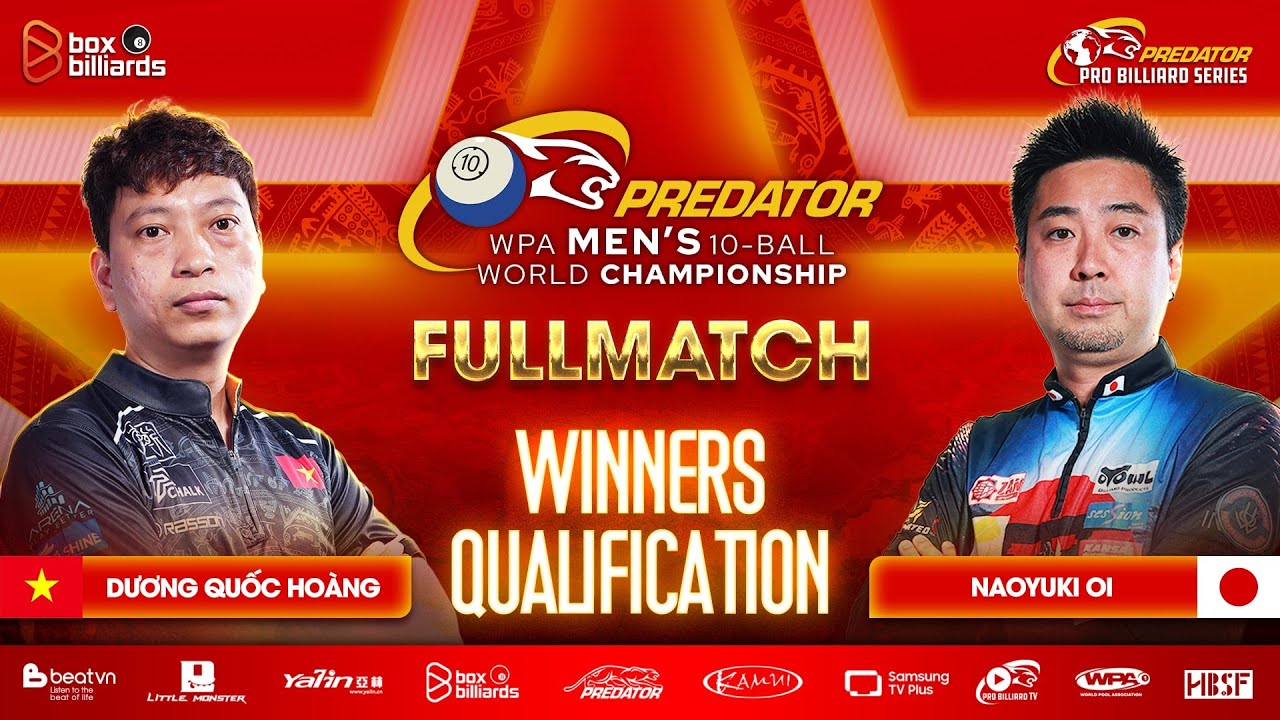 Dương Quốc Hoàng vs Naoyuki Oi | 2025 Predator WPA Men’s 10-Ball World Championship