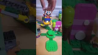 Mario Bros Runs in a LEGO Level #mario #lego