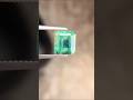 Zambia Natural Emerald , 6.50×7.30×5.50MM, Octagon 2.05carats, Vivid Green & blue Rare Luster