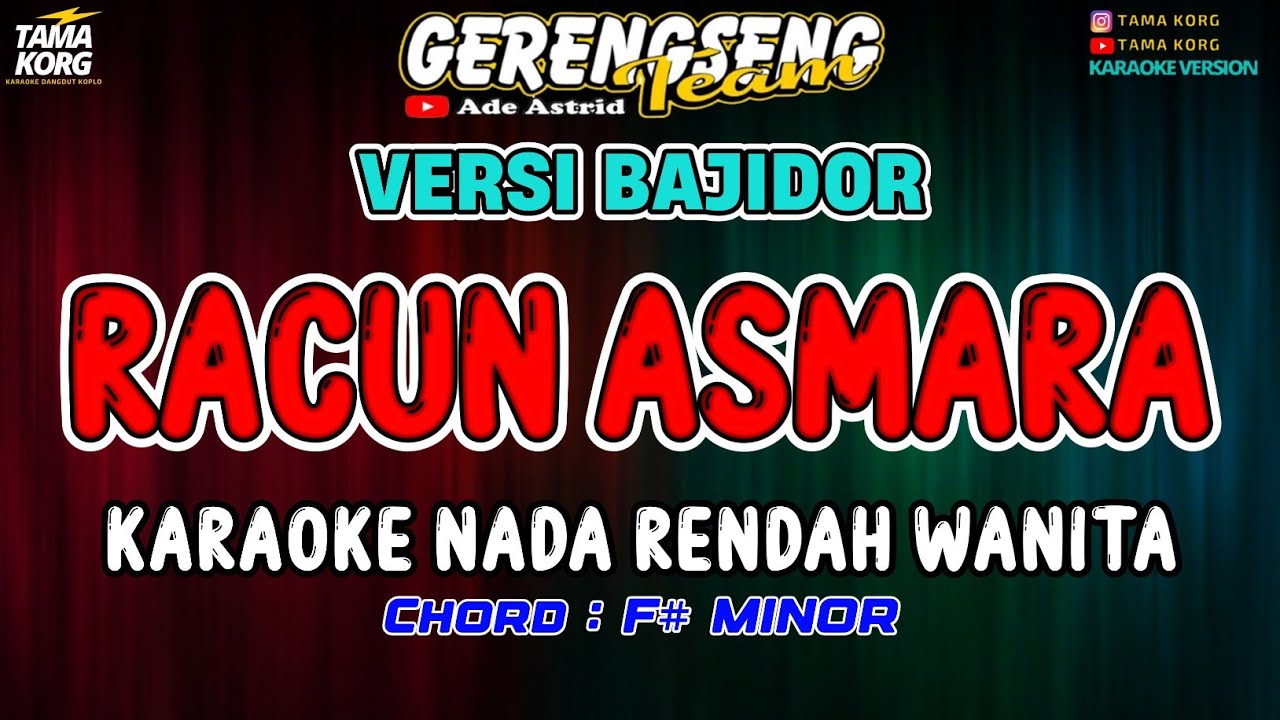 RACUN ASMARA KARAOKE - Ade Astrid | BAJIDOR