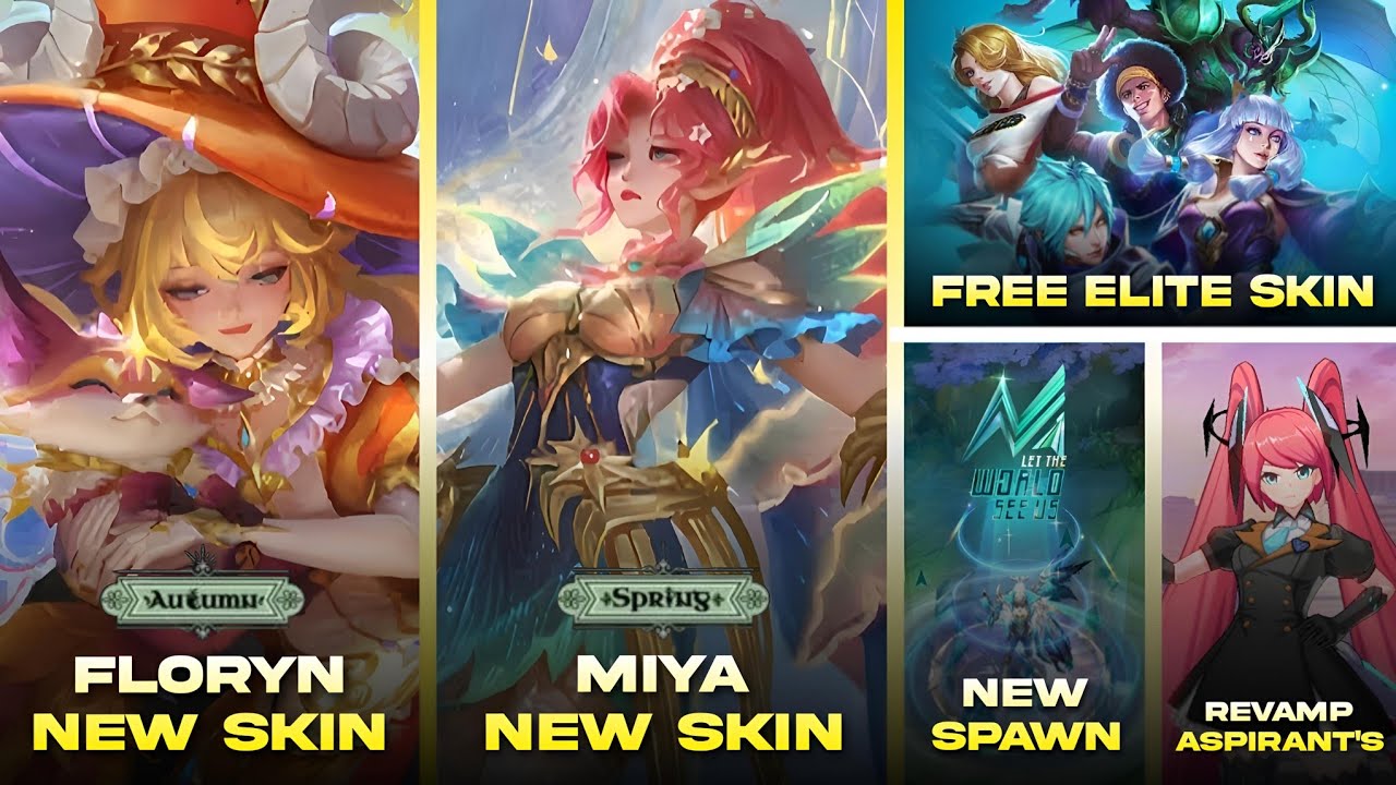 ALL UPCOMING UPDATE 2026 - MIYA & FLORYN NEW SKIN - REVAMP ASPIRANT - FREE ELITE SKIN & MORE