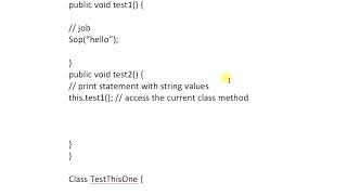 Java Programming Tutorial -  20   this keyword to access the current class method