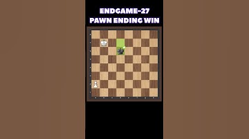 Pawn Endgame Win – Convert Like a Pro #shorts #chess #chessendgame