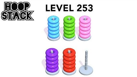Hoop Stack Level 253 | Puzzle Game  | Complete Level