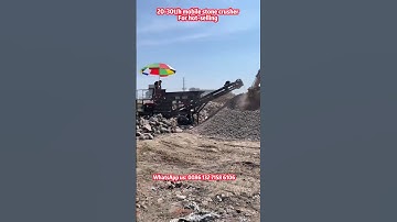 200tons/day mobile aggregate stone crushing machine #rock crusher #stone crusher #jaw crusher