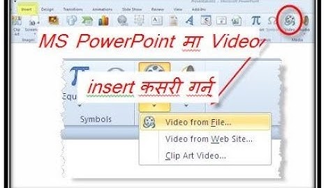 Fix how to insert Video or play the video PowerPoint 2010, 2013, 2016