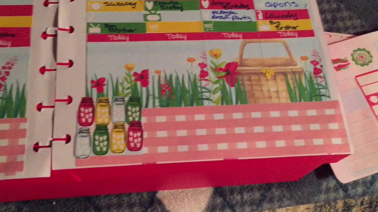 Pretty planner spread