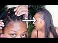 Turning My Old Knotless Box Braids into Fulani Braids | How to REFRESH Knotless Box Braids