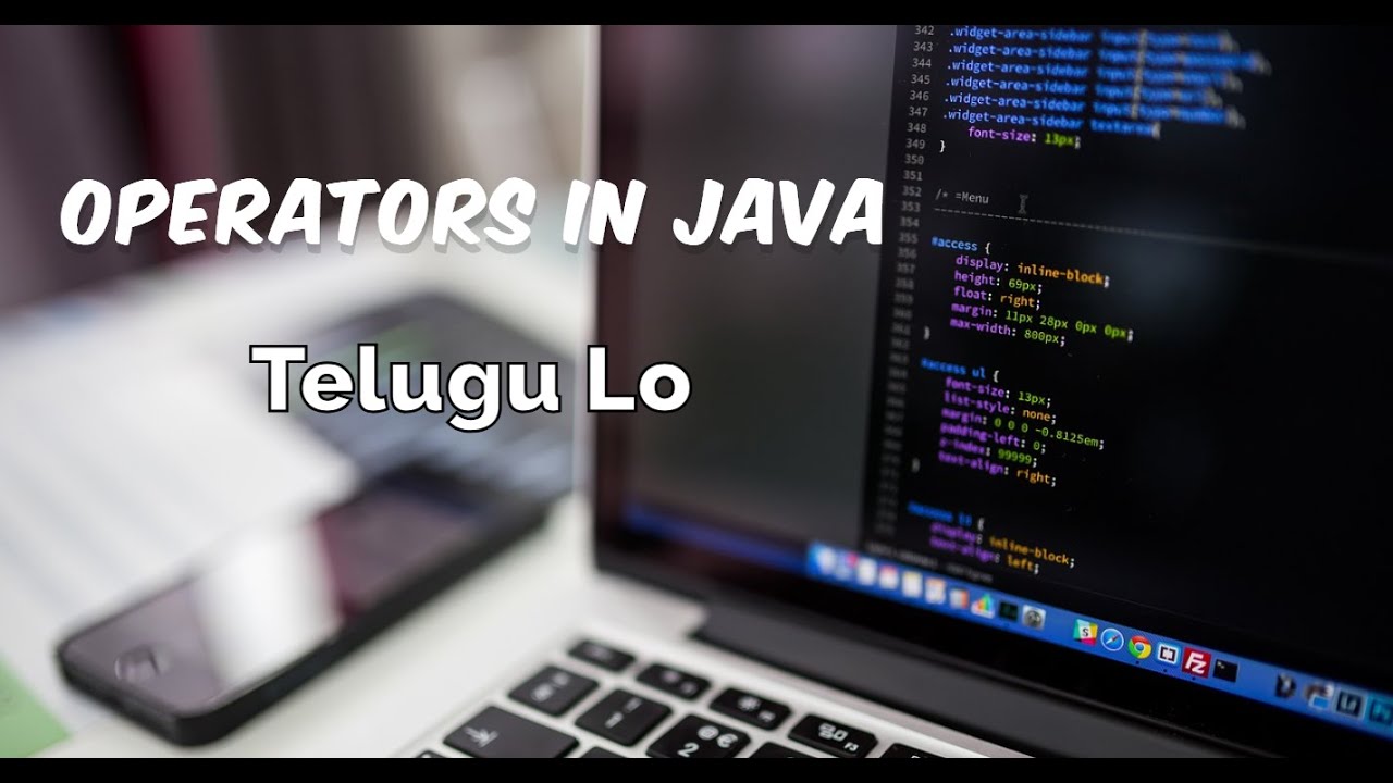 Operators in Java Telugu |Arithmetic Operator |Relational Operator ...