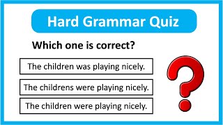 Grammar Quiz 1 | Can you Pass? 🤔