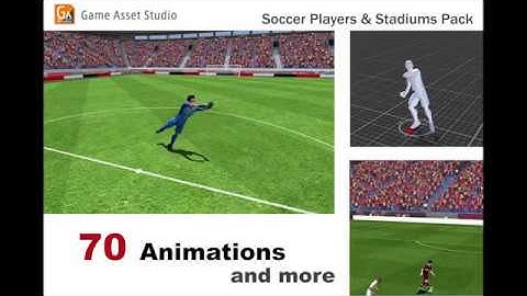 Soccer Players & Stadiums Pack by GameAssetStudio
