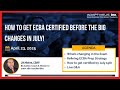 Webinar- How to Get ECBA Certified Before the Big Changes in July- 23 April 2025