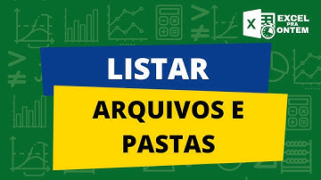 Listar arquivos e pastas no Excel utilizando o VBA