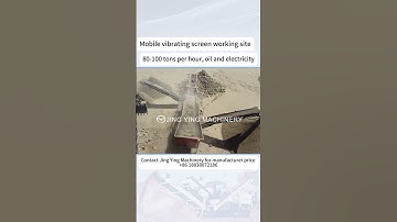 The vibrating screen machine can separate the different size of stones.#vibrating #screen #jycrusher