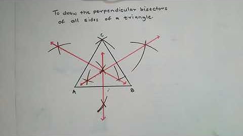 Class 7: Chapter-1: Mathematics: Perpendicular bisectors of all sides of triangle