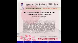 The Japanese War Atrocities in the Province of Leyte, 1942-1945 | Moira Pauline Iradel