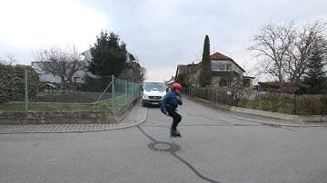 Inline Skating - 360° Mute Grab Jump Over Canal Cover