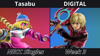 Necc Ssbu Singles  Week 3  Tasabu min Min Vs Digital shulk