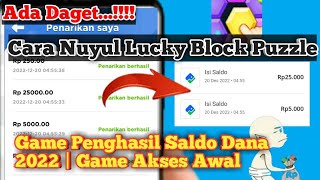 🔴Cara Nuyul Lucky Block Puzzle Game Penghasil Saldo Dana | Game Akses Awal 2022 💯 Masi Membayar✔ screenshot 3