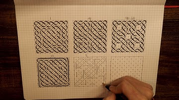 Speed Draw Method: Drawing Six 7x7 Celtic Shield Knots