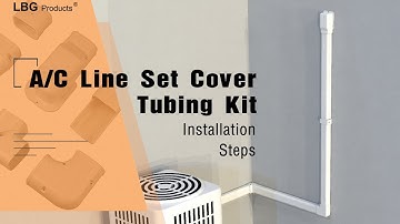 How to install mini split line set cover - LBG Products