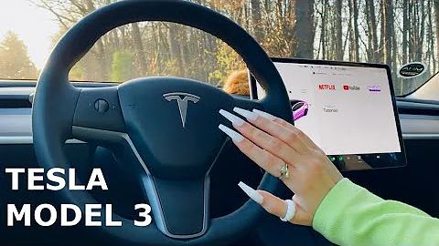 ASMR FAST CAR TAPPING  TESLA MODEL 3 + LENS TAPPIN...