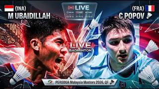 🔴(INA) Moh. Zaki UBAIDILLAH VS (FRA) Christo POPOV, PERODUA Malaysia Masters 2026