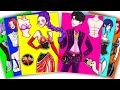 GREAT NIGHT of HUNTRIX RUMI and JINU SAJA - KPOP DEMON HUNTERS | Sticker Book DIY