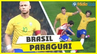 BRASIL x PARAGUAI - Eliminatórias da Copa - PES 2017 - gameplay (PS4/XBOX ONE)