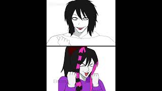 Jeff and nina #creepypasta #jeffthekiller #ninathekiler #slenderman #slenderverse #skit #funny #art