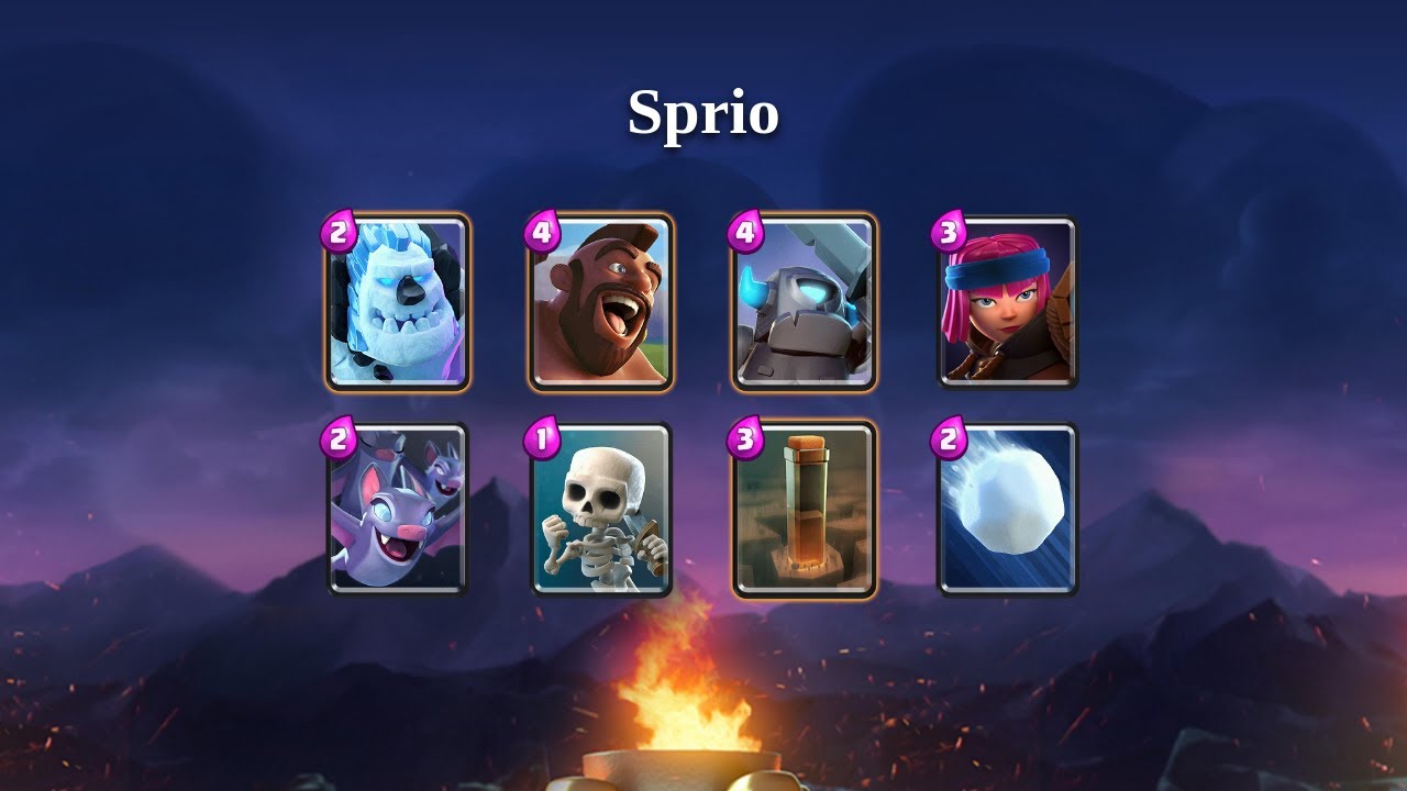 Sprio | Hog Rider deck gameplay [TOP 200] | March 2020