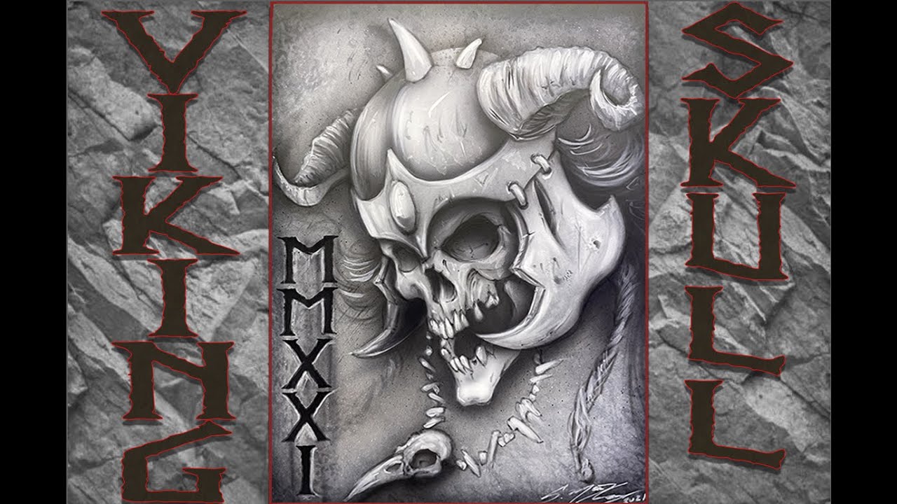 Airbrush a Viking Skull 
