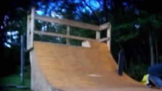 nasty halfpipe bail and some sk8in on carpet