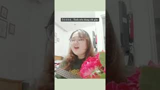 Chờ iu Chill - Tiên Tiên& Dế Choắt | Cover ukulele 🥰🥰🥰