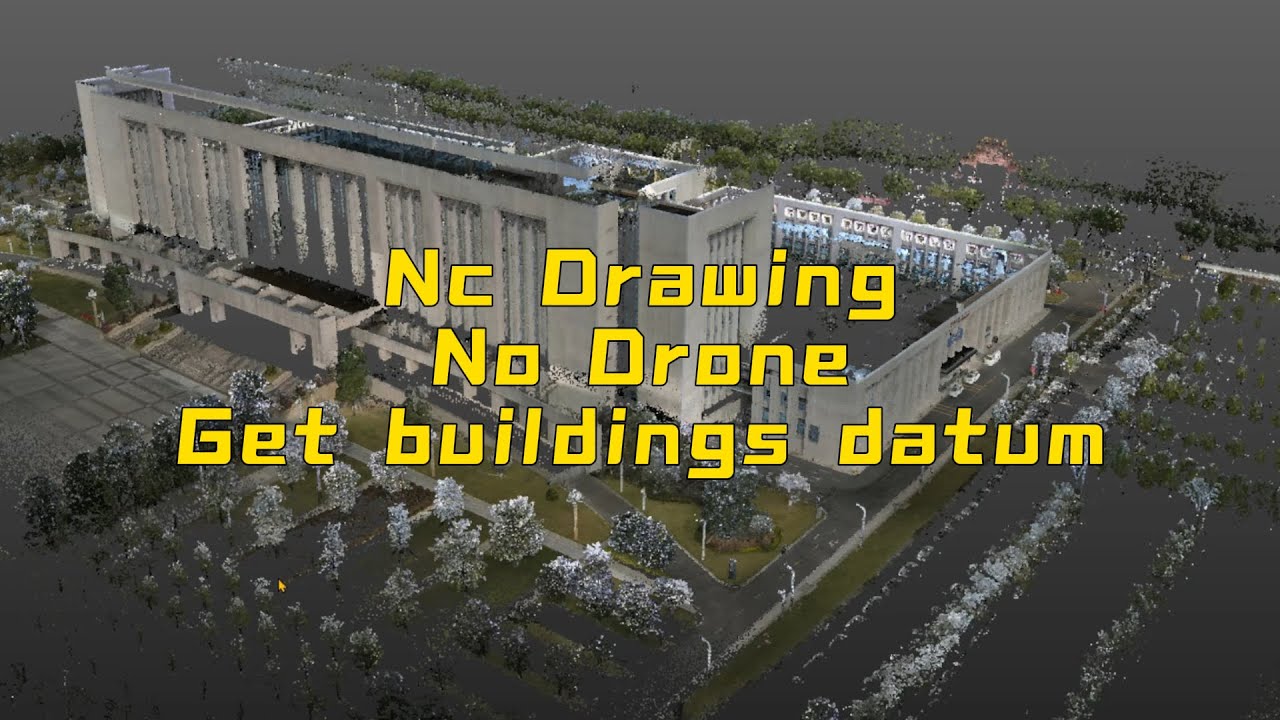 How can we obtain data on large-scale buildings without drones or drawings,