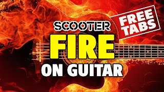 Video thumbnail of "Scooter – Fire (acoustic fingerstyle guitar cover, FREE tabs)"