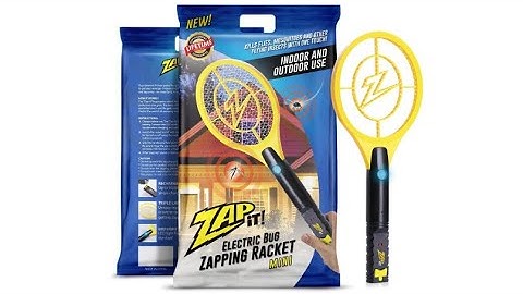 ZAP IT! Mini Bug Zapper - Rechargeable Mosquito, Fly Killer and Bug Zapper Racket - Overview